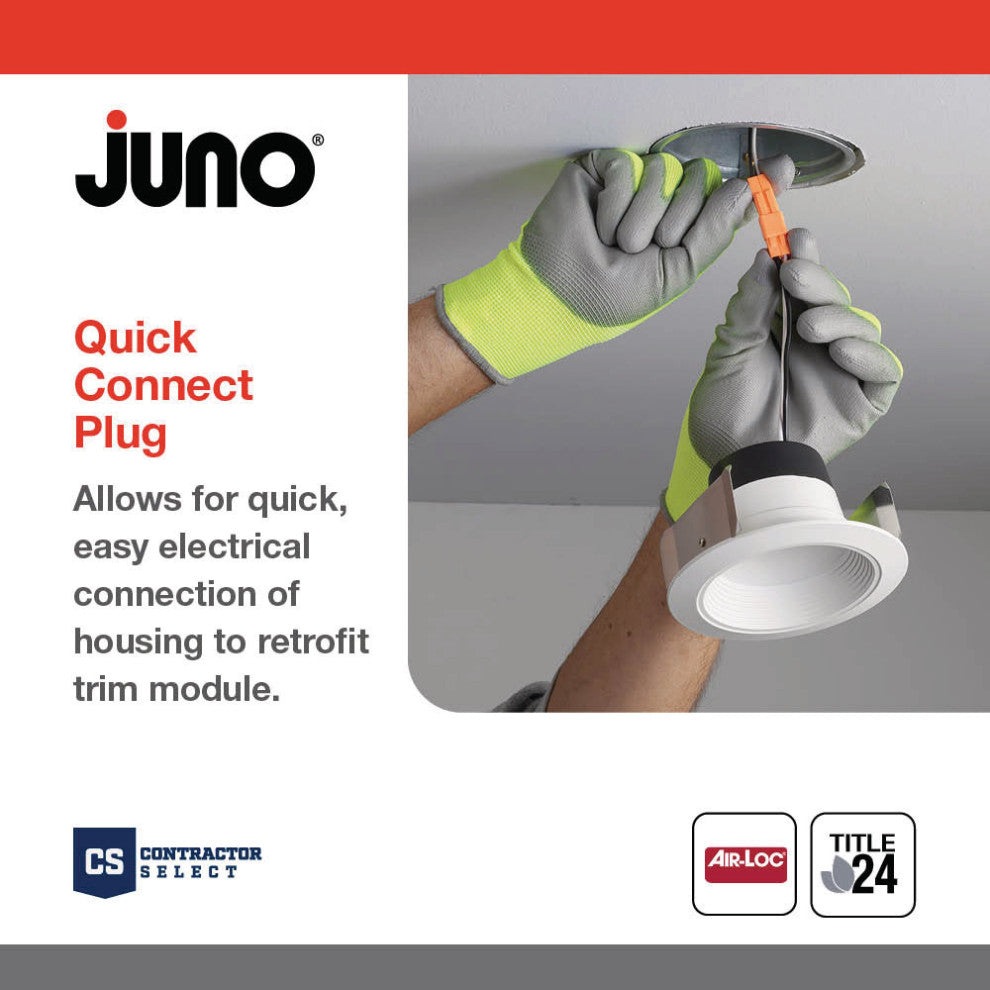 Juno Lighting QC6 W CP6 Pack of (6) - Contractor Select New - Gray
