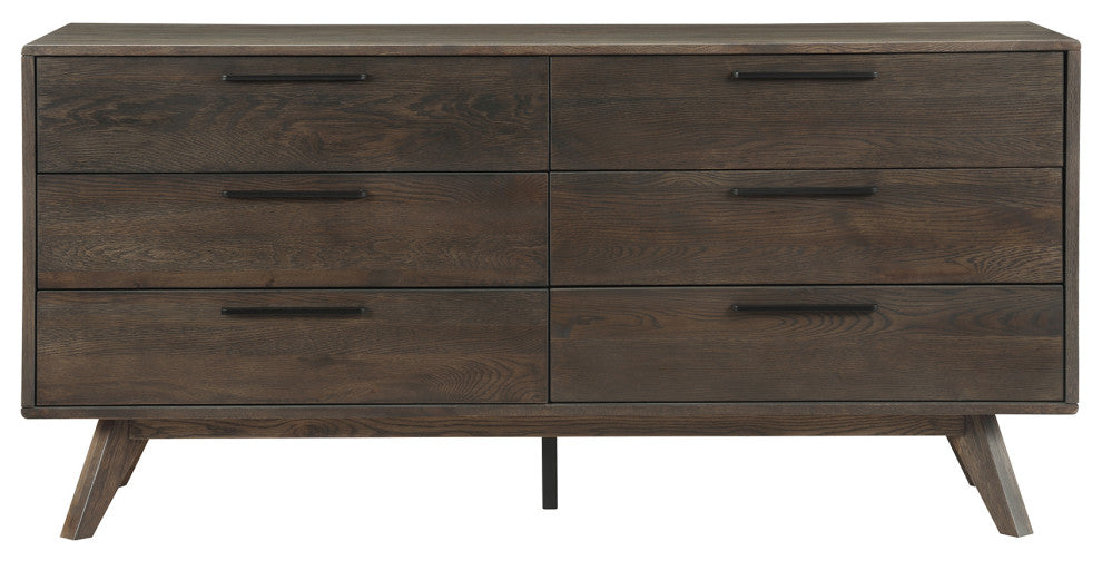 Astoria Oak Dresser for Bedroom with 6 Drawers