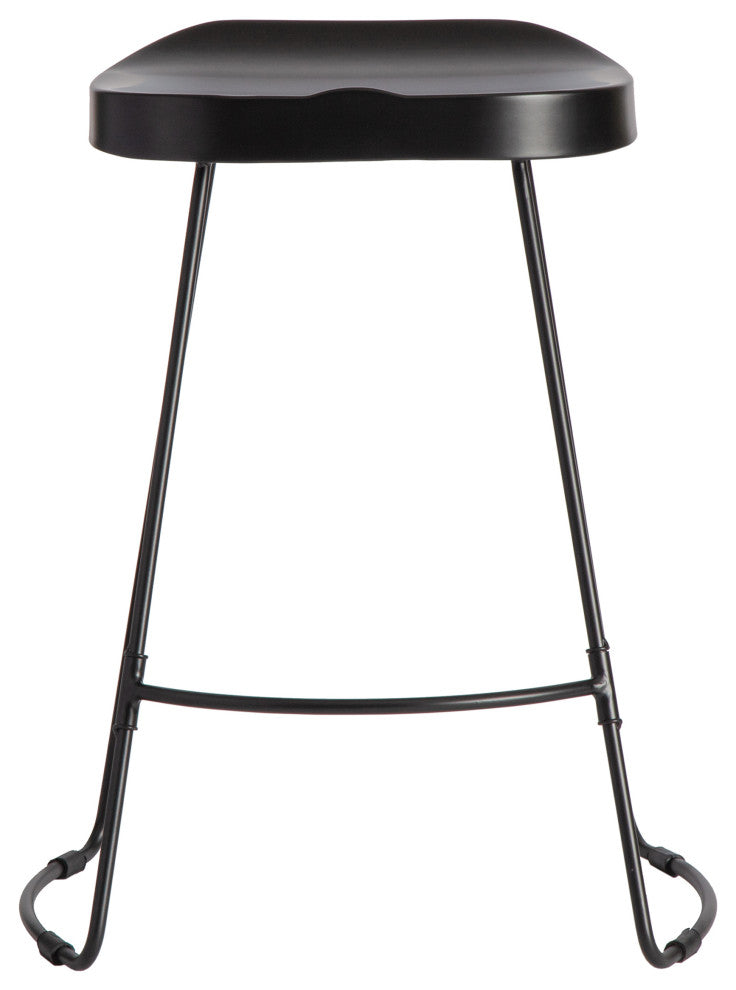 Gia 26.50" Counter Bar Stool, Black