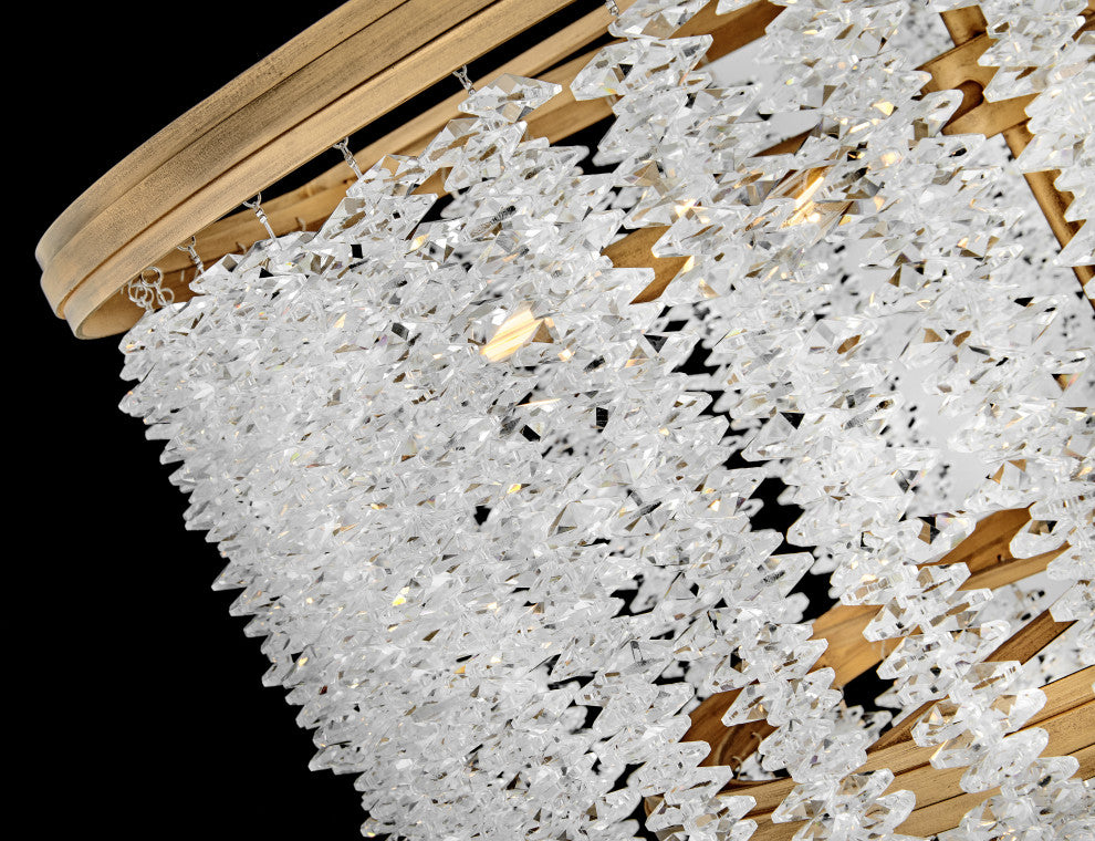 Fredrick Ramond Rubina Medium Chandelier, Burnished Gold