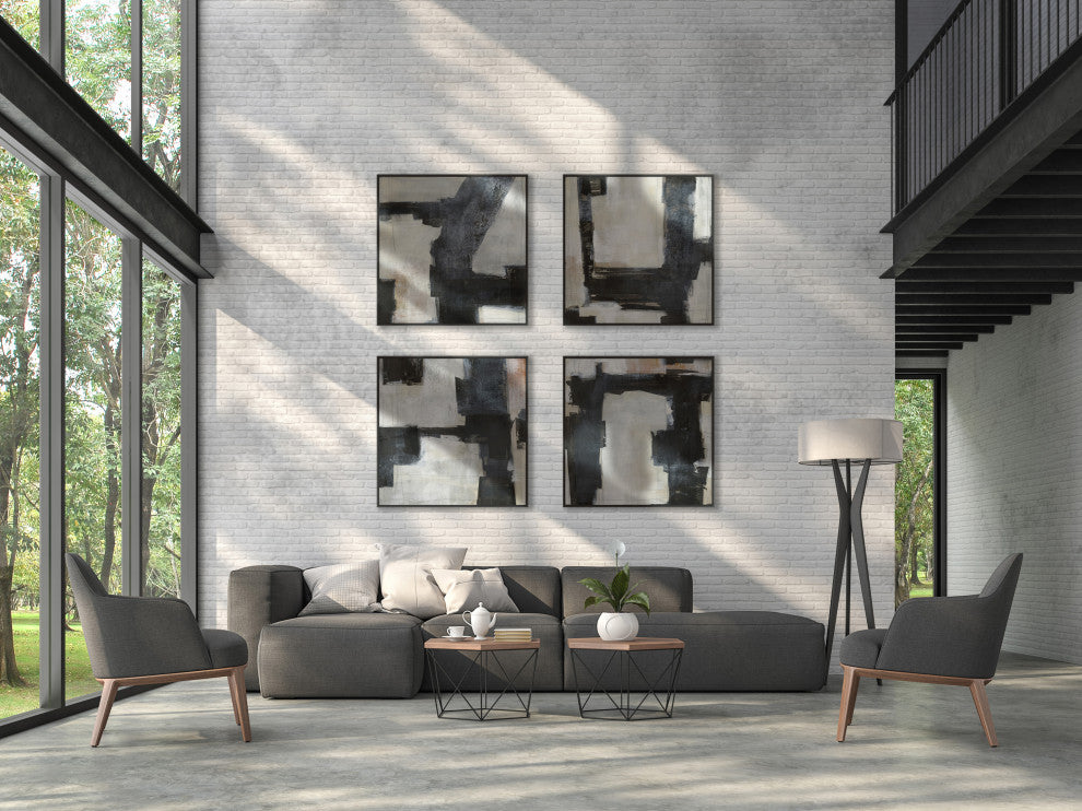 Meditations 5 Fine Art Print, Black, 50"x50"