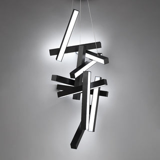 Chaos  LED Round Chandelier 3000K, Black, 49