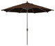 11' Champagne Auto-Tilt Crank Aluminum Umbrella, Mocha Pacifica