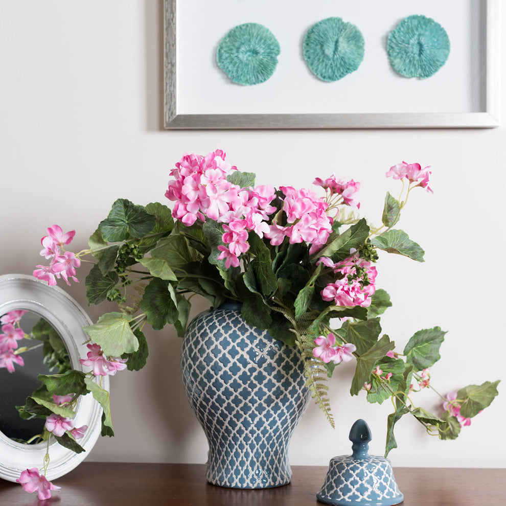 22"  Geranium Hanging Bush-Lt Pink