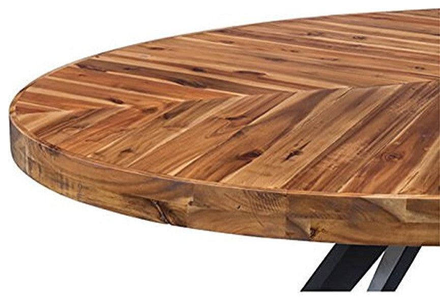 First of A Kind Parq Oval Dining Table Amber