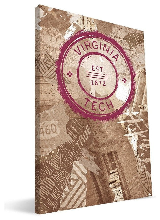 Vat Hokies Scrapbook Canvas Print 16