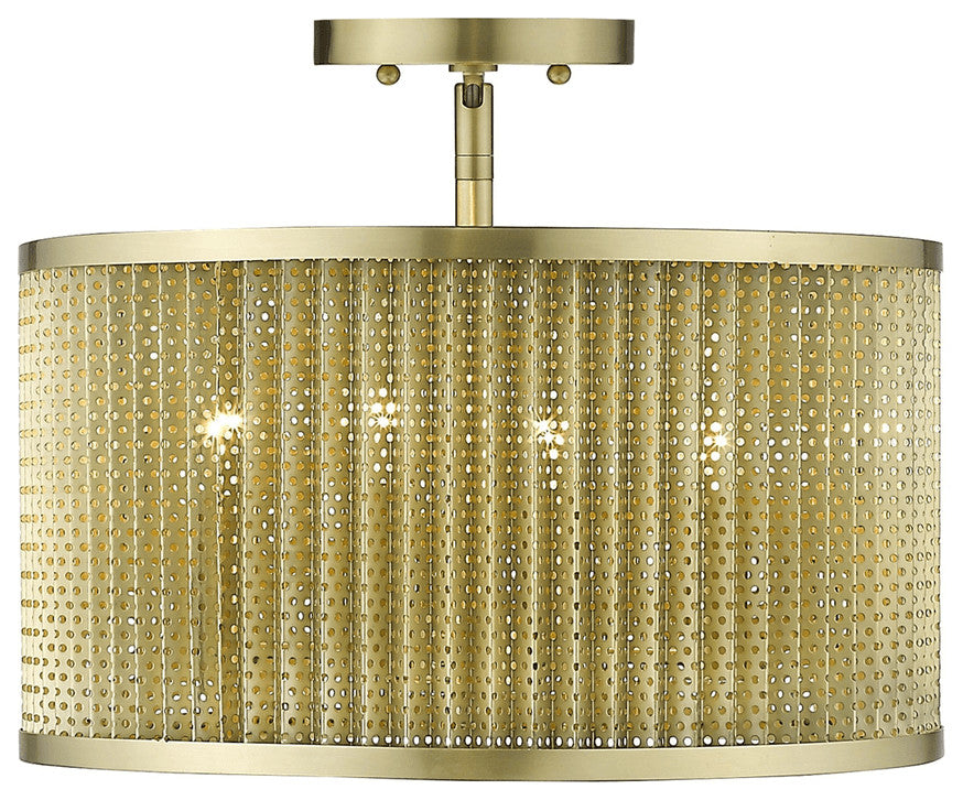 Basetti 4-Light Gold Convertible Pendant