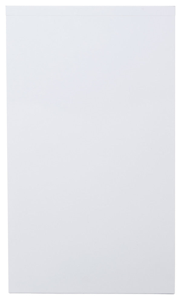 2 Drawer Locking Metal File Cabinet, White