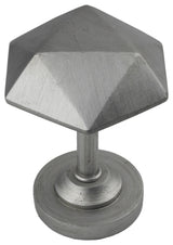 Carbide Medallion Drapery Holdback, English Pewter