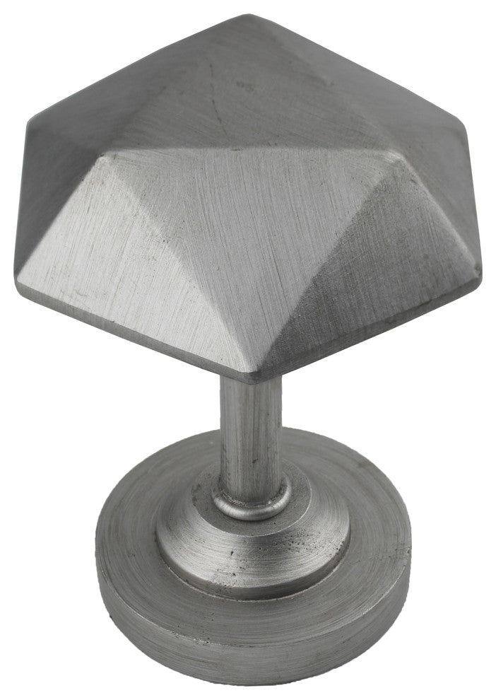 Carbide Medallion Drapery Holdback, English Pewter