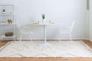 Unique Loom Ivory Mesa Area Rug, Ivory, 8'x1', Rectangular
