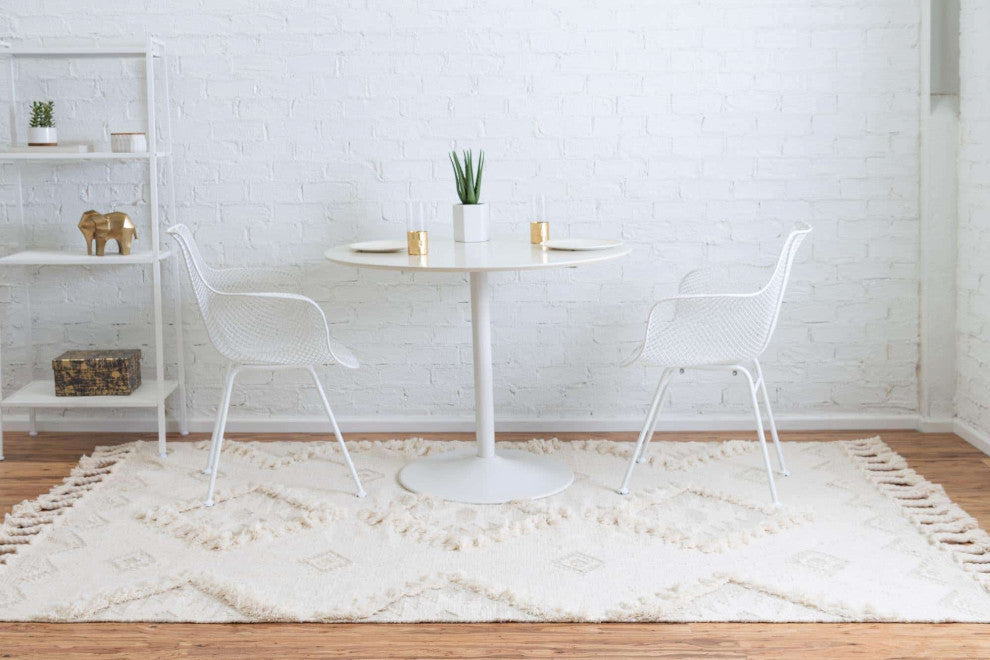 Unique Loom Ivory Mesa Area Rug, Ivory, 8'x1', Rectangular