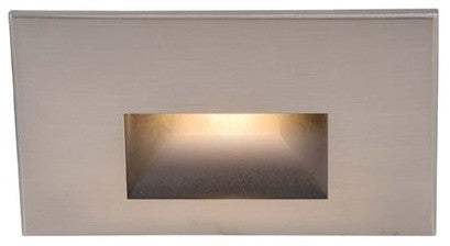 LED Step Light Rectangular, Brushed Nickel