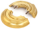 Spiral Radiator Flange BRASS Lacquered 1/2" (IPS) pipe 7/8" inside dia