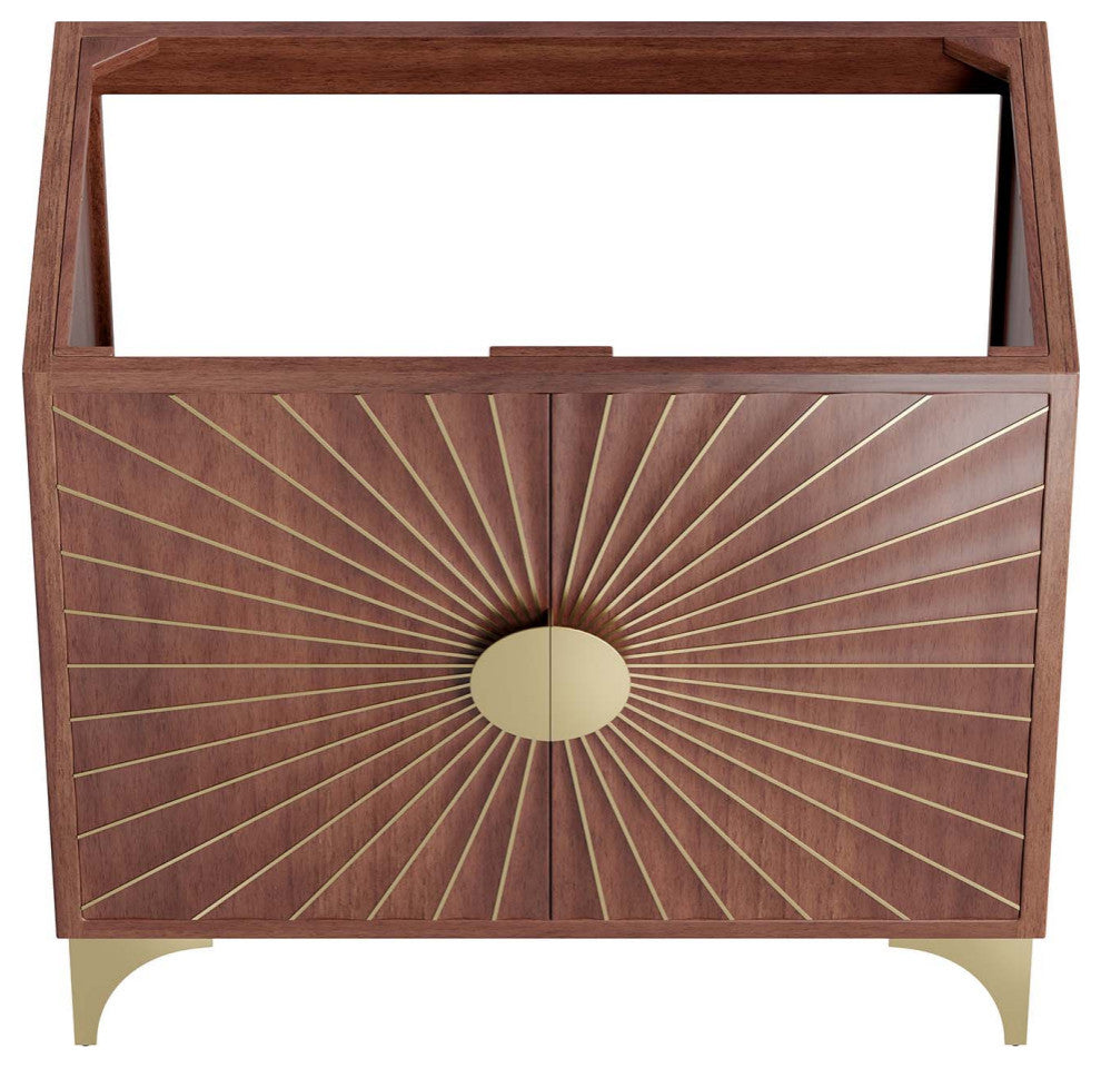 Daylight 36" Bathroom Vanity Cabinet, Walnut