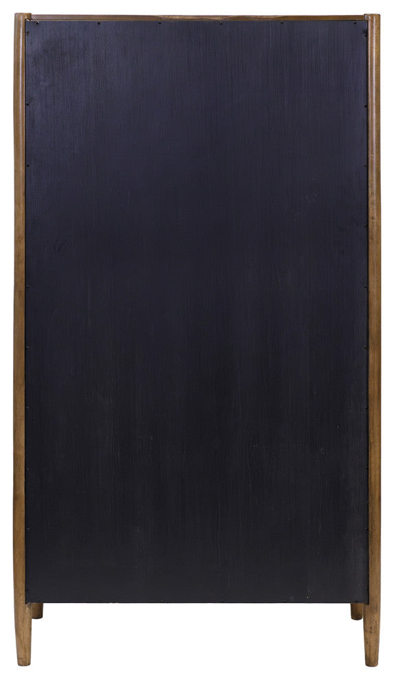 Modern Wood Display Cabinet, Dining Storage, Bookcase, Brown