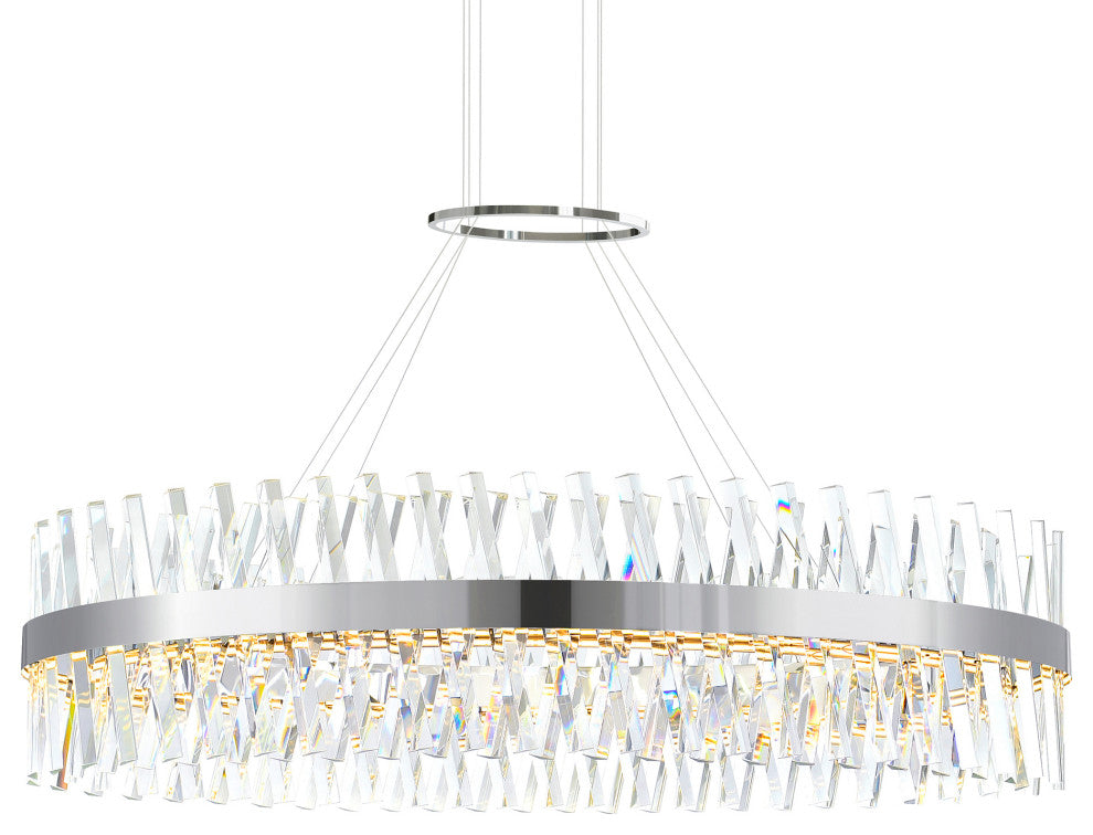 Glace Integrated LED Chrome Chandelier