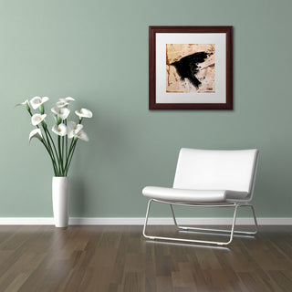 'The Raven 3' Matted Framed Canvas Art by Roderick Stevens