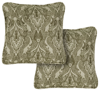 Set of 2 Medallion Indoor/Outdoor Throw Pillows, Vintage Meadow