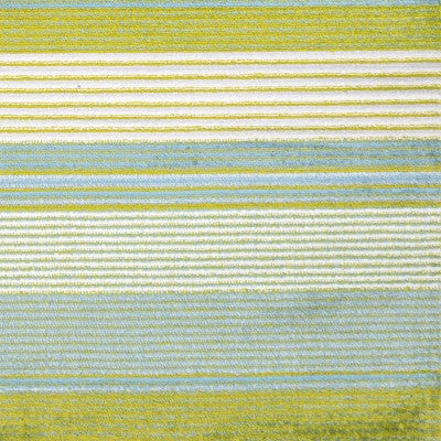 Duxbury Gradient Ticking Striped Green/Blue 2'x8' Runner Rug