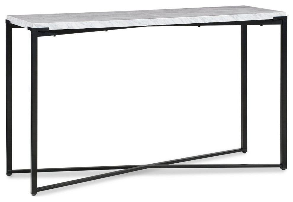 Modus Saxon 3PC Coffee, End & Console Table in Matte Black