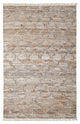Weave & Wander Elstow Transitional PET Yarn Beige/Gray Rug, 5'x8'