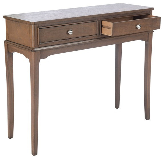Safavieh Opal 2 Drawer Console Table, Brown