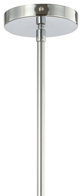 Homer Metal/Glass LED Flush Mount, Black/Chrome, 10" Width