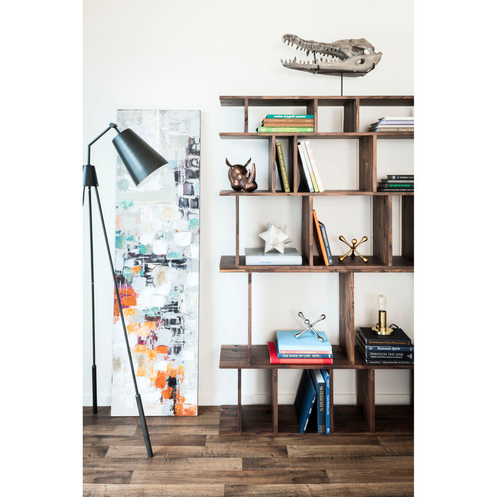 Contemporary Sector Wall Dcor - Multicolor