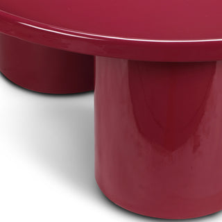 Eclat Sofia Enamel Coffee Table Plum