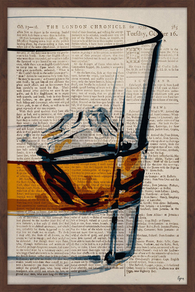 "One Cube" Framed Painting Print, 20"x30"