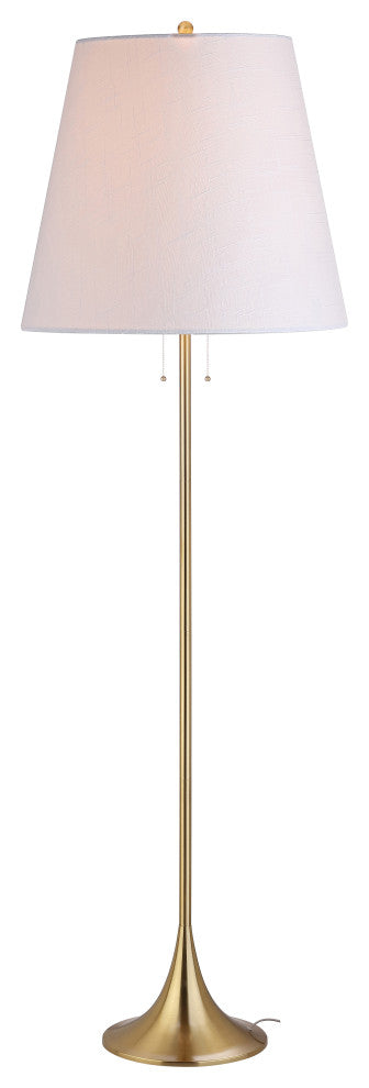 Amelia 63" Metal Floor Lamp, Brass