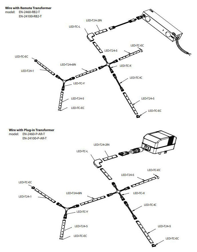 WAC Lighting InvisiLED Lite Tape Light, Corner, InvisiLED Pro I, 4500K
