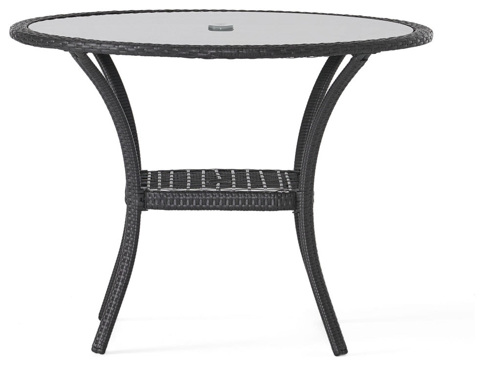 GDF Studio Hopp Outdoor Bistro Gray PE Table