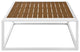 Lounge Sectional Sofa Chair Table Set, Aluminum, Modern, Outdoor, Gray