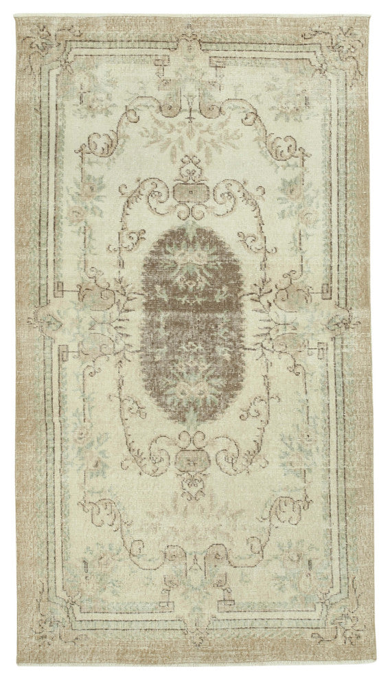 Rug N Carpet - Handmade Anatolian 4' 3" x 7' 8" Rustic Small Area Rug