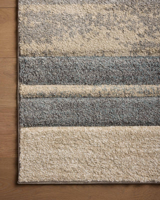 Loloi Silas Slate / Sand 18" x 18" Sample Rug