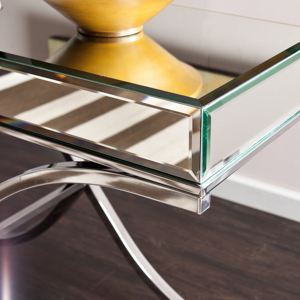 Lindsey Mirrored Console Table