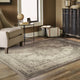 7??10??Ivory And Gray Pale Medallion Area Rug