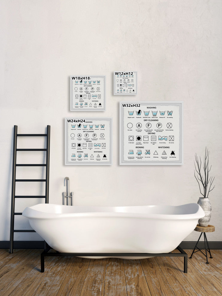 "Washing" Framed Painting Print, 12x12