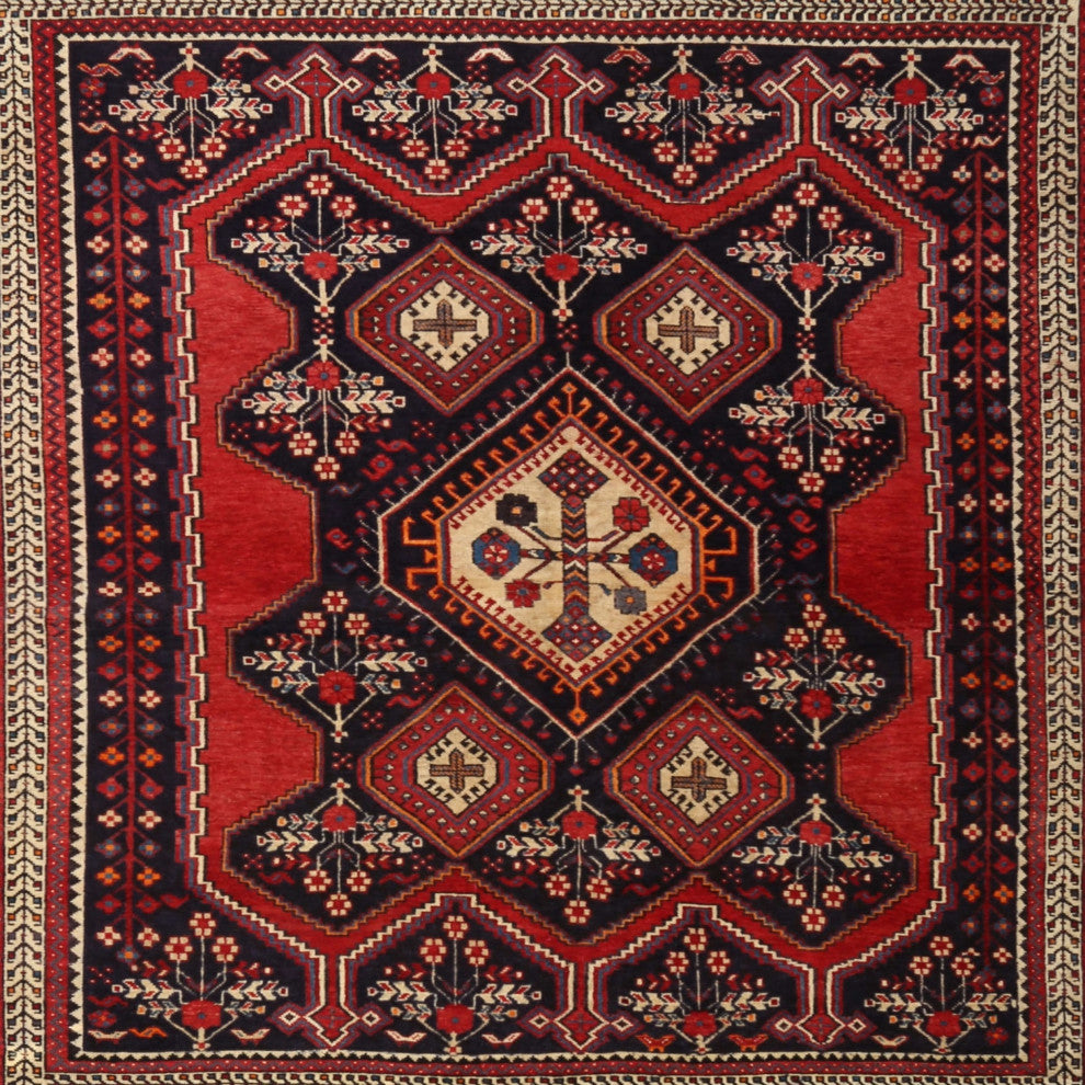 Ahgly Company Indoor Square Traditional Area Rugs, 3' Square