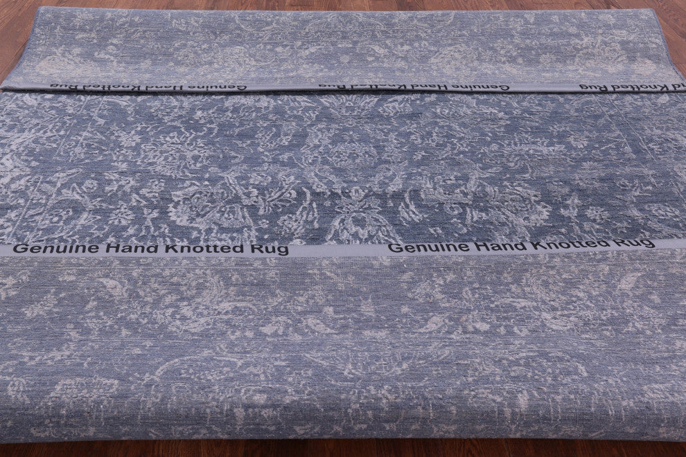8' 1" X 10' 1" Persian Handmade Wool and Silk Rug Q6205