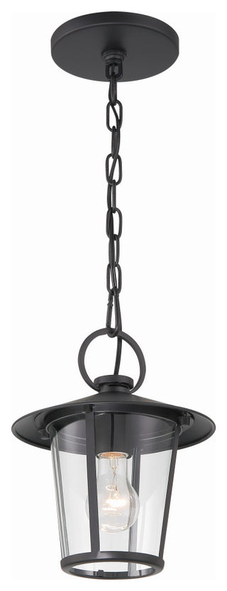 Andover 1-Light Matte Black Outdoor Chandelier