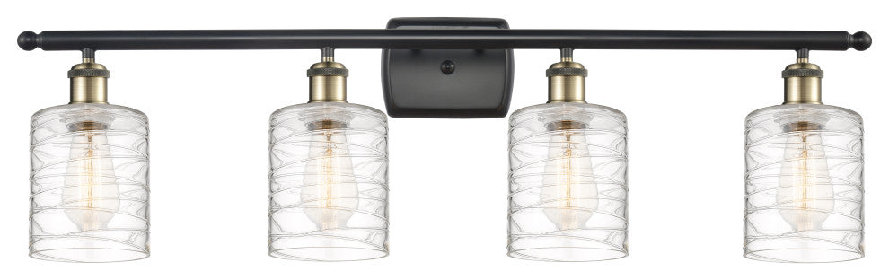 Innovations 516-4W-BAB-G1113-LED 4-Light Bath Vanity Light, Black Antique Brass