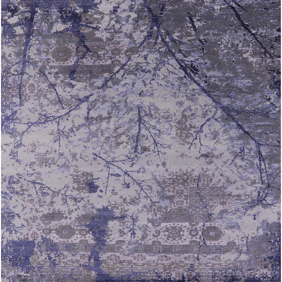Ahgly Company Indoor Square Mid-Century Modern Area Rugs, 4' Square