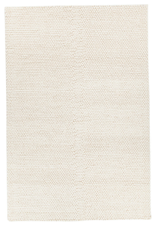 Quina Contemporary Area Rug, White, 7'9"x10'6"