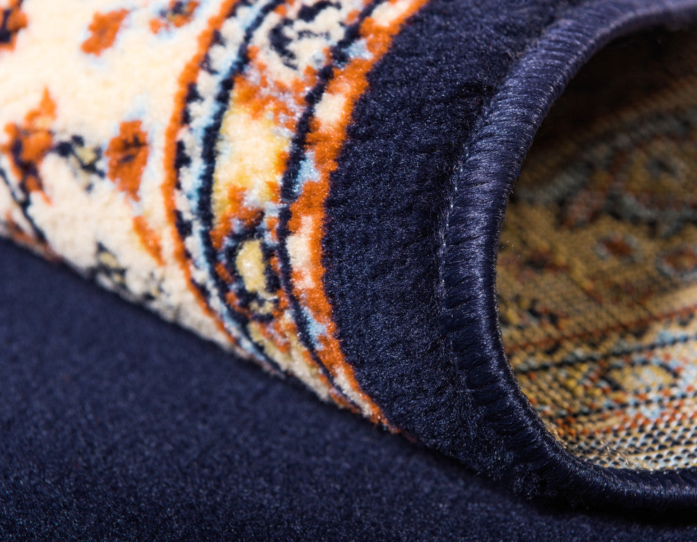 Unique Loom Navy Blue Washington Reza 2' 2 x 3' 0 Area Rug