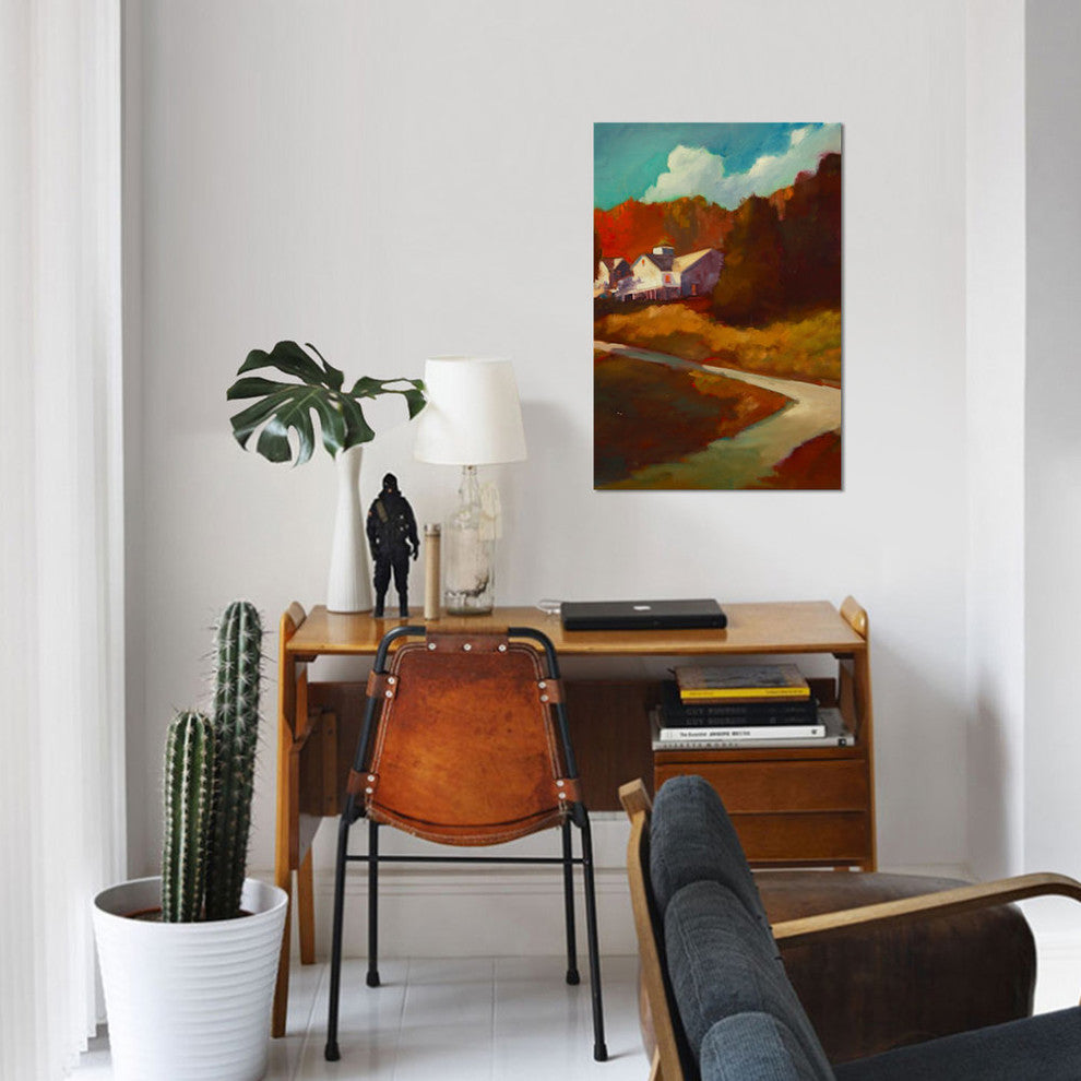 "Up To The House" by Eddie Barbini, Canvas Print, 40"x26"