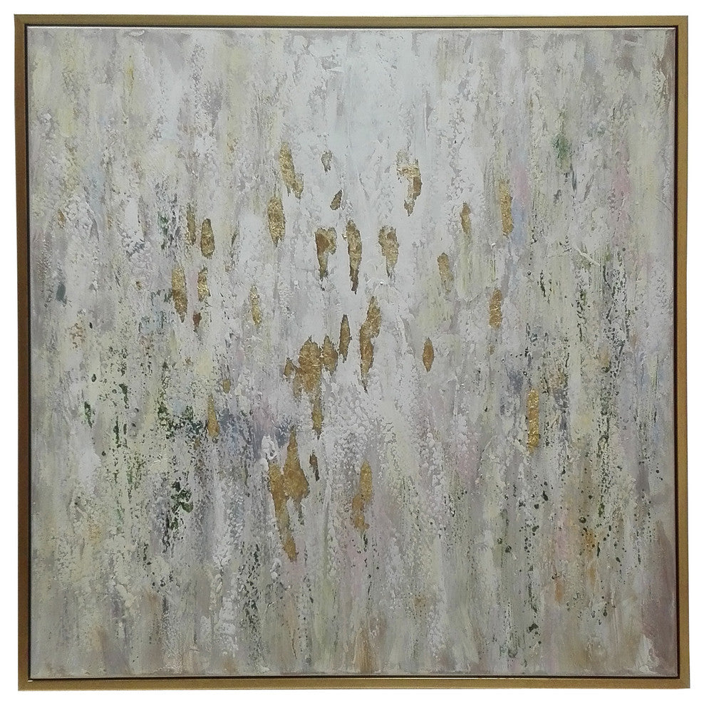 Hanging Art Painting With Champagne Border Frame