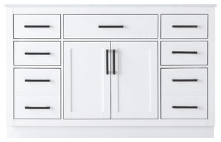 Home Living 54" Single Bathroom Vanity, White